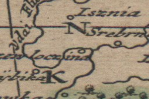 Ein detaillierter alter Stadtplan von N├╝rnberg, Deutschland, der Stra├čen, Geb├Ąude, Landmarken und beschreibenden Text zeigt.