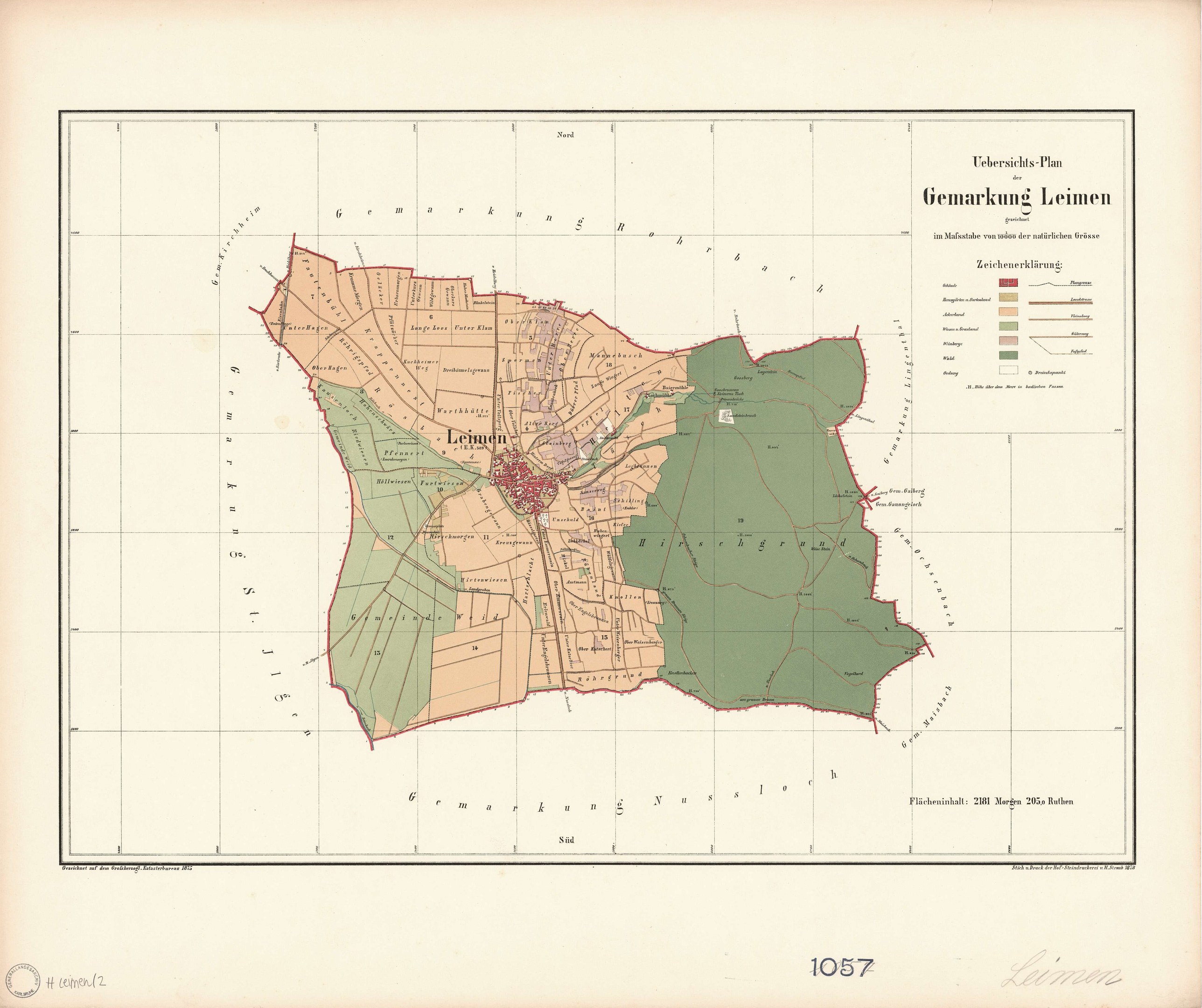 Ausführliche alte Karte von Leipzig, Deutschland, mit Text und nummerierten Standorten.