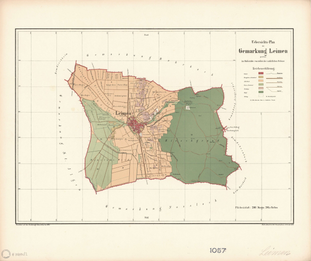 Ausführliche alte Karte von Leipzig, Deutschland, mit Text und nummerierten Standorten.