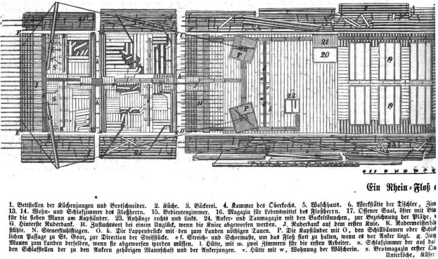 Eine Zeichnung eines deutschen Hauses aus dem 18. Jahrhundert mit vielen Fenstern und einer Tür, begleitet von Text auf demselben Papier.