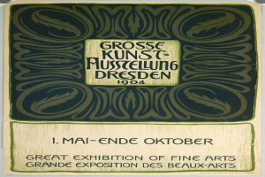 Plakat für die Große Kunstausstellung Dresden 1904