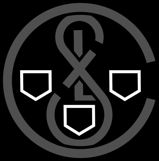 Schwarzes und weißes Logo des Real Madrid Football Clubs mit einem weißen Anker in einem schwarzen Kreis mit weißer Umrandung und dem Text "Real Madrid" darunter.