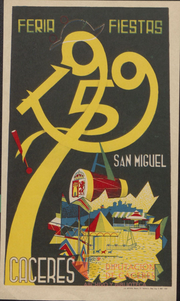 Plakatankündigung eines Festivals in San Miguel de Allende, Mexiko, mit Text und Bildern.